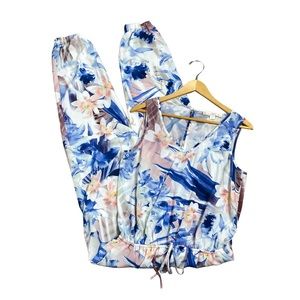 Boston Proper Wild Orchid Jumpsuit